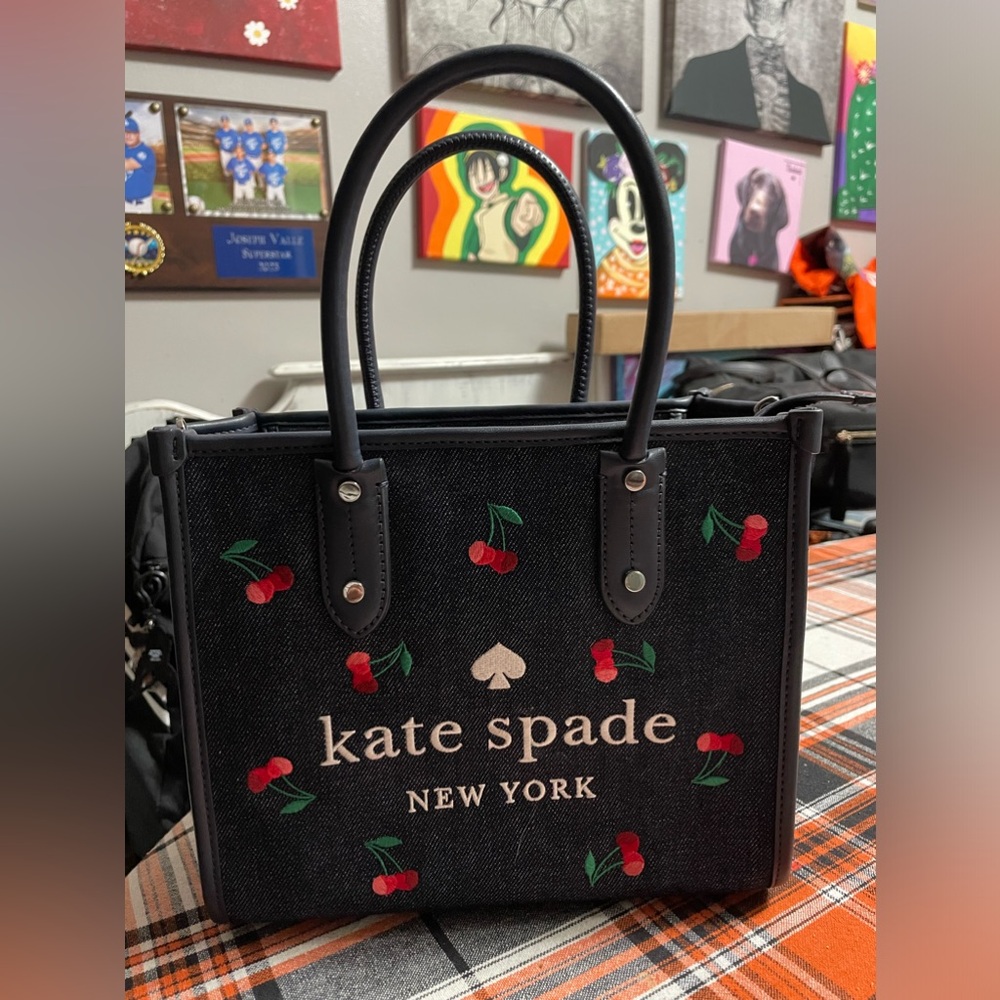 Small denim tote